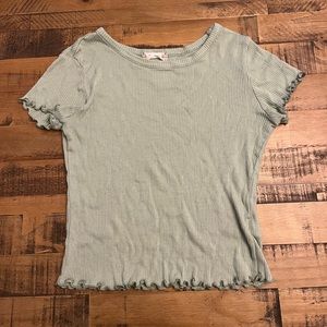 Green Altar’d State ruffle top size small